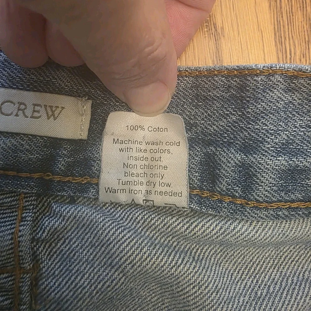 J Crew Jean Shorts‎ Womens 27 - 4/6 Medium Wash High Rise Denim Rolled Hem Boho